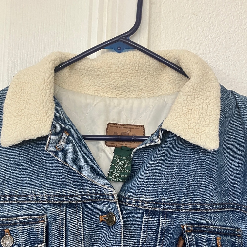 Ralph Lauren Equestrian Denim lined Jacket Cotton - Picture 7 of 17